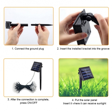 LED圣诞灯 - HCP170  太阳能彩花串灯